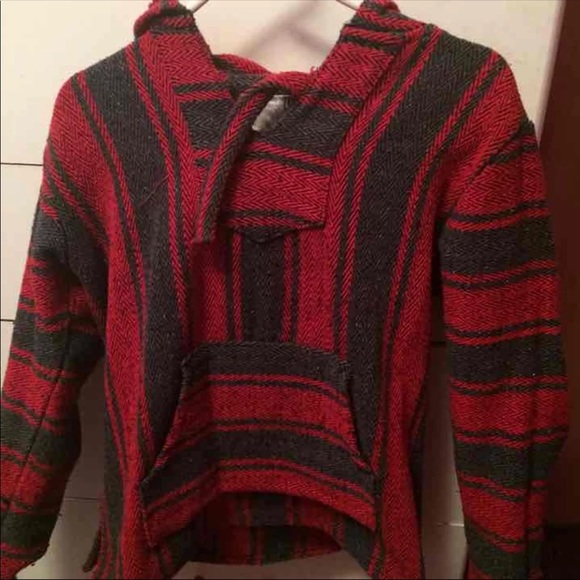Red and Gray Baja Sweatshirt - Picture 1 of 1